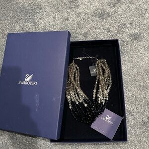 Swarovski Black and Silver Necklace